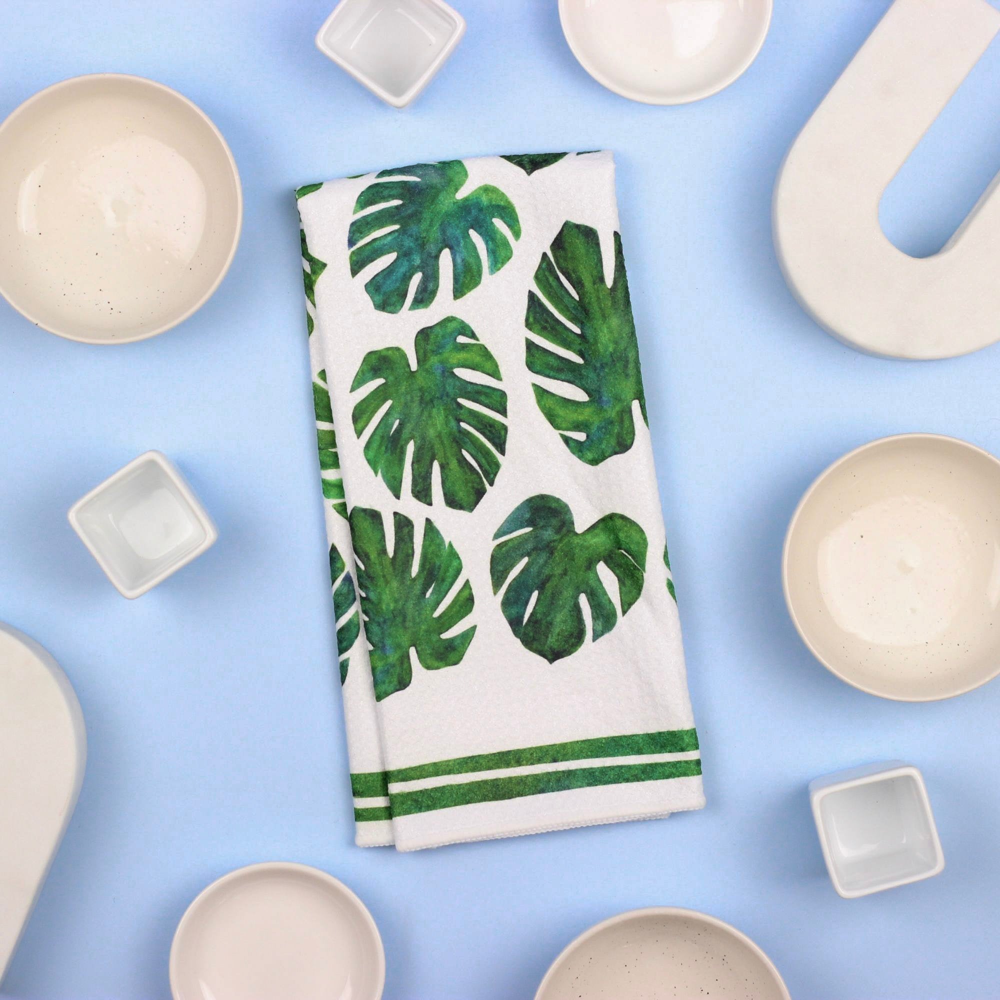 Monstera Plant Dish Towel - 16''x24''